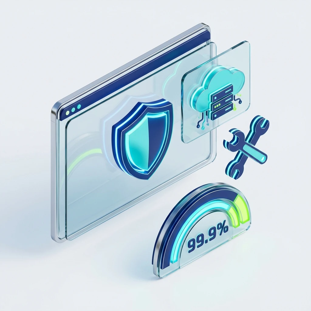 Website Maintenance & Security Infographic